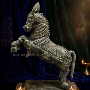 Premium Solid Brass Rearing Horse Sculpture – Exquisite Handcrafted Decorative Showpiece