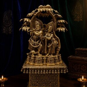 Exquisite 46 Inch Brass Radha Krishna Idol – Premium Quality Divine Statue for Luxury Décor