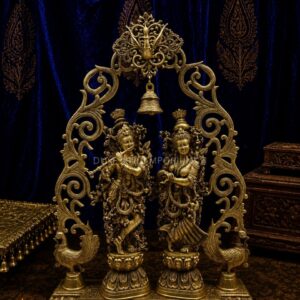 Divine Couple Radha Krishna Idol 45 Inch – Handcrafted Divine Couple Statue with Premium Finish
