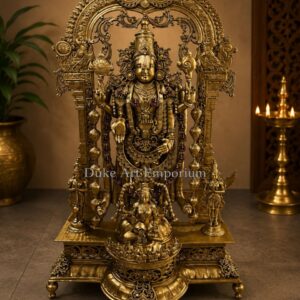 Grand Brass Balaji Statue 8 Feet –Tirupatibalaji Handcrafted Lord Venkateshwar Idol for Temple & Luxury Décor