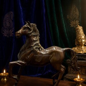 Luxury Handcrafted Brass Horse Sculpture – Finest Quality Solid Brass Decorative Showpiece